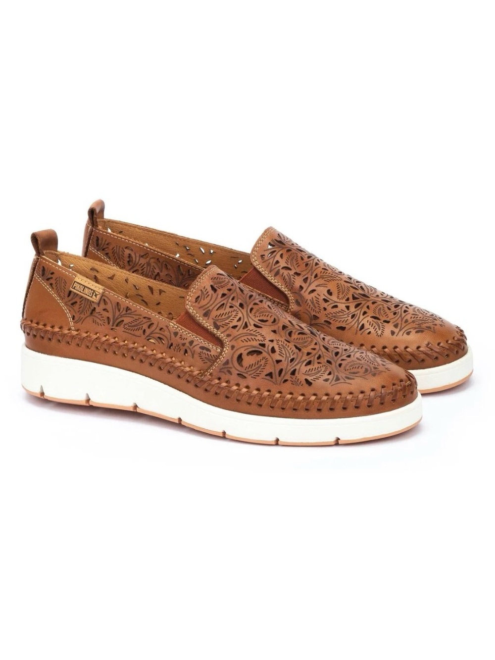 Pikolinos Women’s TENERIFE Brown Leather Slip-On Shoes, 9/9.5